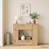Ambiance élégante et accueil chaleureux Son style en chêne artisanal apporte une touche naturelle et sophistiquée à votre intérieur, créant un espace d'accueil convivial et harmonieux dans votre hall ou séjour.