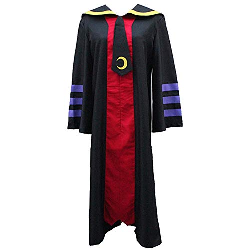 Gegexli Anime Assassination Classroom Cosplay Costumes Koro Sensei Cosplay Costume Uniforms Halloween Party (S) Black