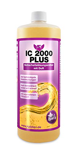 KABITEC IC 2000 PLUS Sicherheitslösungsmittel mit Citrusduft 1x 1000ml, Universal-Reiniger in Profi-Qualität, Nikotinentferner Industriereiniger Cover