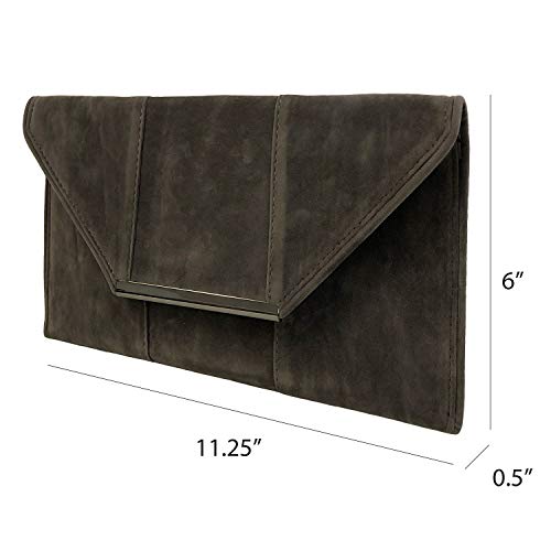 Image of JNB Faux Microsuede Envelope Clutch