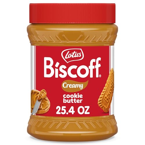 Lotus Biscoff Cookie Butter Spread, Creamy, non GMO + Vegan, 25.4oz