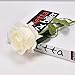 Derbway 4PCS Rosas Artificiales Flor De Seda, 14.17’’ Ramo de Flores de...