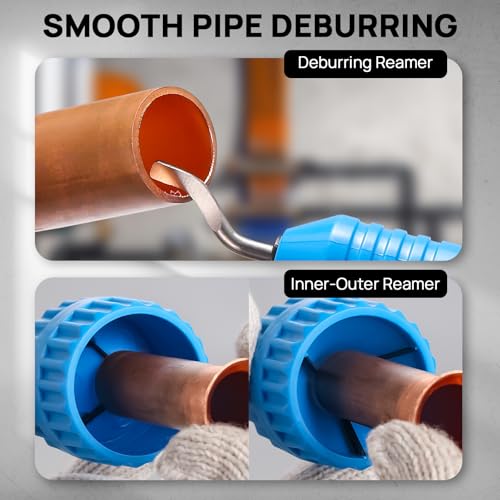 Image of TURBRO Pipe Bender Kit with Reverse Bending Attachment, Fits 1 /4 to 7 /8-Inch Soft Copper, Aluminum, and Thin-Walled Steel Tubing, for HVAC, Hydraulic, Automotive, and Plumbing Systems, CT-999RF | Fits 1 /4 to 7 /8-In Soft Copper, Aluminum, Thin-Walled Steel Tubing, for HVAC, Hydraulic, Automotive & Plumbing Systems