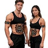 Electrostimulateur Musculaire, Ceinture Abdominale Electrostimulation, Stimulateur Musculaire Electrique, EMS Abdominales Cinturón Femme Homme pour Abdomen/Bras/Jambes