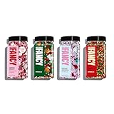 Fancy Sprinkles Sprinkle All The Way Sprinkle Set Dessert Decorating Sprinkles, Real Sugar...