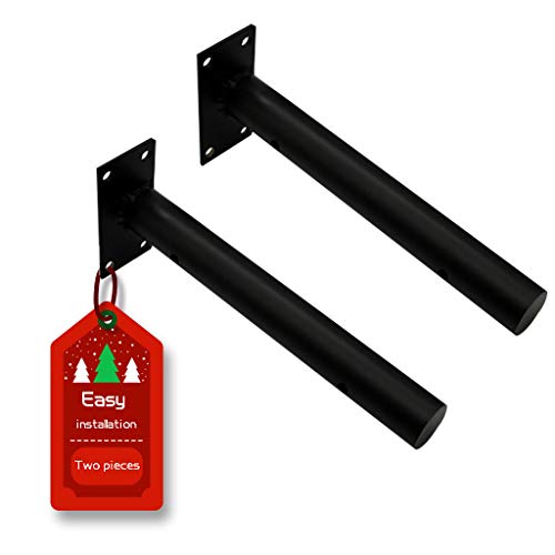 Preisvergleich Produktbild bracket LING AI DA Mai Industrielle Regalhalterung (2 STK.) - Schwimmende Regalhalterung / Industrielle Regalhalterung / Wandmontierte DIY-Halterung - Platzsparende DIY-Halterung