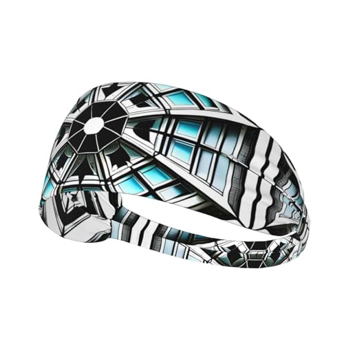 Diadema octágono para fitness, deportes al aire libre, yoga, ciclismo, viajes, diadema elástica que absorbe el sudor