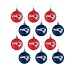 NFL Ball Ornament (Set of 12) NFL Team: New England Patriots