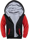 ❄【Tipp】Kinder Jacke Maschinenwaschbar, Anti-Fading, Anti-Pilling, kein Bleichen. Sie können die für Sie passende Größe gemäß der Größentabelle auswählen.Geeignet für Jungen von 6-15 Jahren.