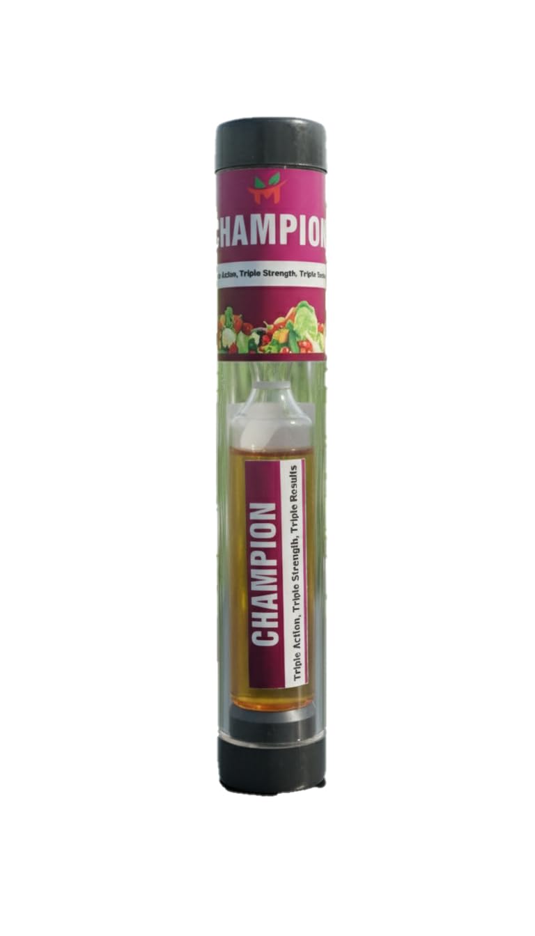 Champion Plant Growth Promoter | Growth + Flowering + Fruiting Booster | Advanced Organic Formula| Suitable for All Crops (10ml)
