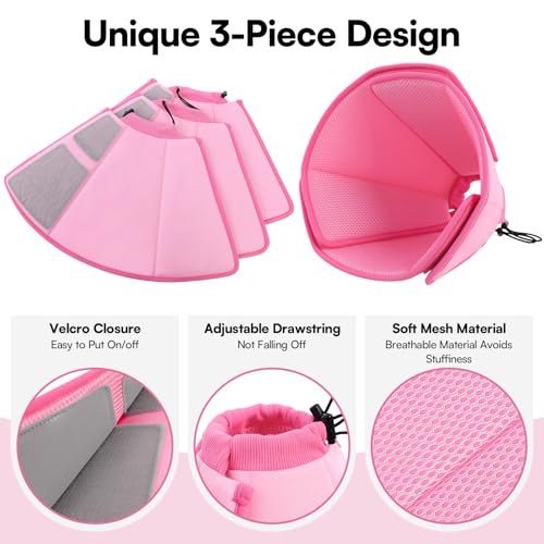 Image of Queenmore Soft Dog Cones for Large Dogs, Comfy Dog Cone for Dogs
