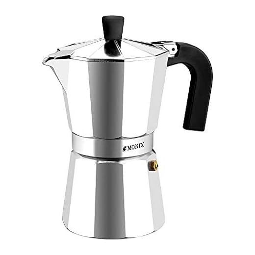 Monix Cafetera, Aluminio, Plata, 6 Tazas