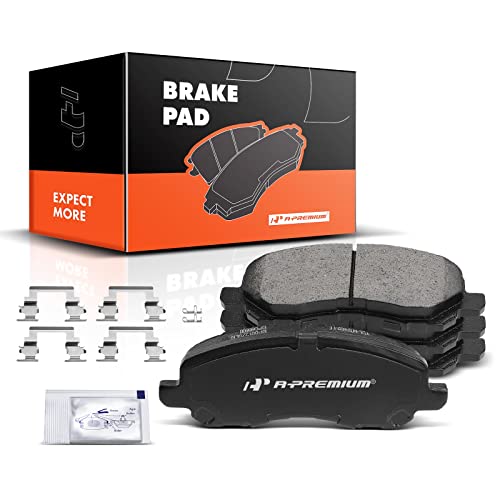 A-Premium Front Ceramic Brake Pads Set Compatible with Chrysler, Dodge, Jeep and Mitsubishi Models - 200, Sebring, Avenger, Caliber, Stratus, Compass, Patriot, Eclipse, Galant, Lancer, RVR