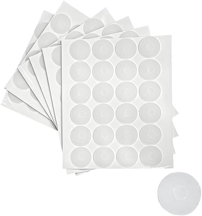 144 Pcs Non Slip Silicone Grips for Quilt Templates, Self-Adhesive Anti Skid Ruler Grip Stickers, Transparent True Grips for Sewing Rulers, Quilting Rulers & Craft Templates