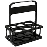 Faltbarer Getränketräger mit 6 Fächern und Griff, wiederverwendbarer Kunststoff-Becherbehälter für sichere Getränkelieferung und Transport, tragbar