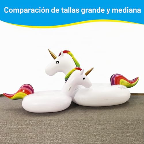 Miniatura 5 de Dracarys Juguetes Piscina, Unicornio Hinchable, 250 140 110cm Gigante Flotadores Piscina Para Adultos Y Niños, Juguete Inflable Piscina Playa Con Válvula Rápida