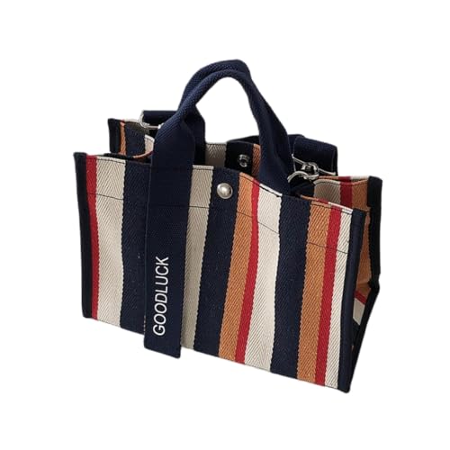 Image of Canvas Crossbody Shoulder Bag for Women, Sling Tote with Handles & Removable Strap, Fanny Pack Travel Handbag