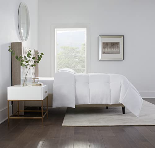 Serta Simply Clean Hypoallergenic Stain Resistant Down Alternative Bedding Comforter Duvet Insert with Corner Loops, Twin/Twin XL, White by Serta - Image 2