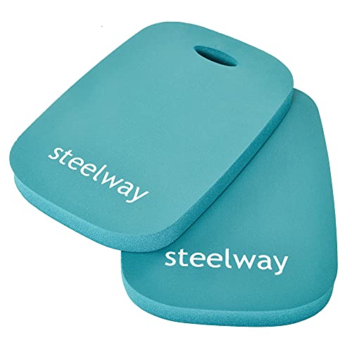 steelway Extra Thick Kneeling Pads, Knee Pad Cushion for Yard Work, Gardening, Yoga, Exercise, Floor Kneeler for Baby Bath, Comfortable Foam Mats to Kneel On, 15.4 x 10.4 x 1.3inch, Blue (2) by steelway - Image 2