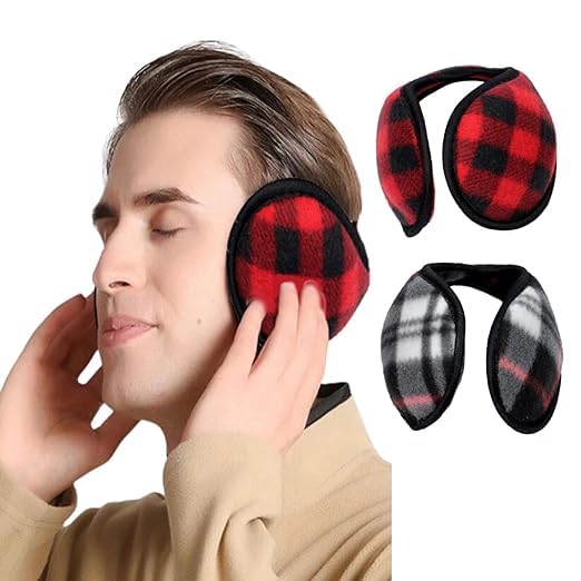 Mens Winter Earmuffs/Warm Ear Cap/Ear Warmer For Boys/Outdoor Travelling Winter Earmuffs For Men And Women (Pack Of 2)-image-33