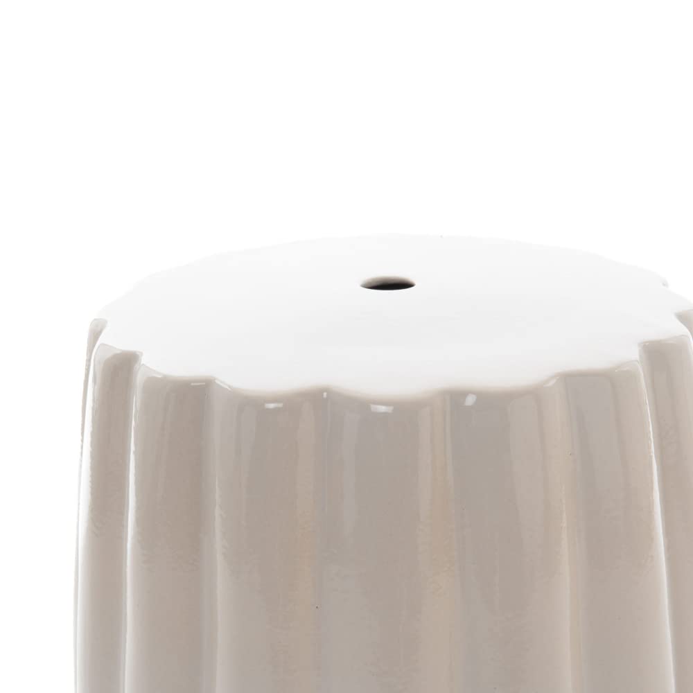Amadeus Tabouret Hortance Blanc céramique