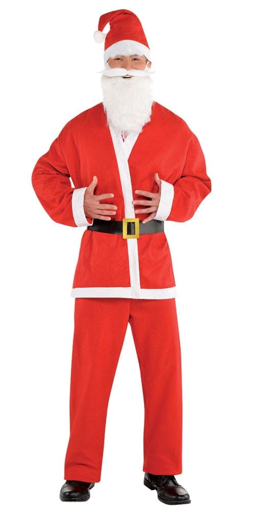 (PKT) (9907360) Adult Mens Budget Santa Claus Costume (Extra Large)