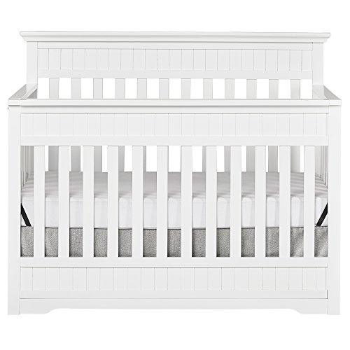 Dream On Me Chesapeake 5-in-1 Convertible Crib, Snow Fall , 59x4x34 Inch (Pack of 1)