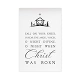 QIENAZIO Poster decorativo da parete con immagine della notte del buon samaritano, la natività, una vacanza e le benedizioni natalizie. Poster decorativo da parete per casa, bar, ristorante, garage