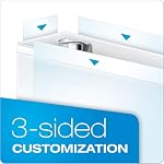 Hauts 67524 Cardinal BasicSelect Autres qu'à l'intérieur ClearVue Binder rond à anneaux, 3-Inch Capacité, taille de la lettre (blanc)