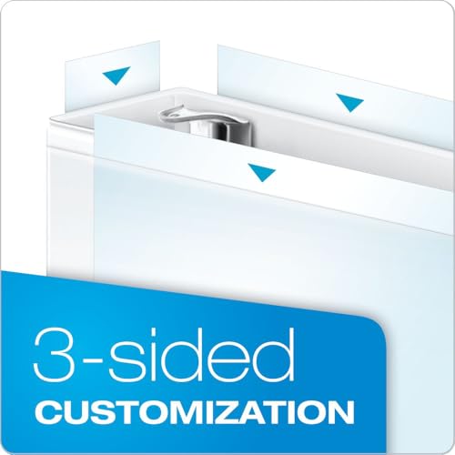 Tops 67524 Cardinal BasicSelect Non-Stick ClearVue Round Ring Binder, 3-Inch Capacity, Letter Size (White) image 7
