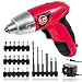 Price comparison product image SPARES2GO Cordless Rechargeable Electric Screwdriver Combi Drill & Bit Set (4.8V)
