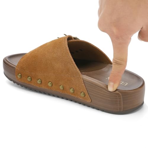 Image of UBFEN Womens Platform Slide Sandals