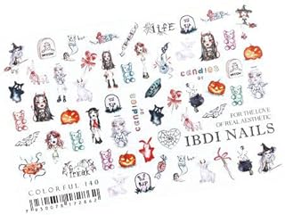 IBDI Halloween Nail Decals / Sliders #Colorful 140 for Manicure Or Pedicure, Decal for Nails, Slider for Manicures and Pedicures, Nail Art