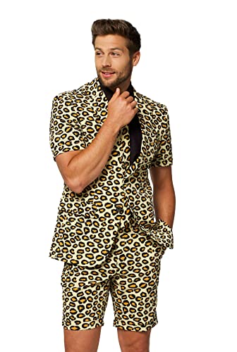 Opposuits Men's Summer Suit Outfit - Slim Fit - Includes Short Sleeved Blazer - Shorts and Tie3