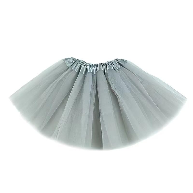 Zac's Alter Ego Lady Girls Women Silver Grey Tutu Skirt Fancy Dress Party Hen Party Fairy Princess Halloween Cosplay