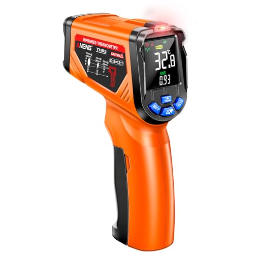 TH05 Thermomètre infrarouge sans contact -20 ℃ ~ 650 ℃/-4 ℉ ~ 1202 ℉ Commutation du capteur infrarouge Test industriel Testeur de température de tuyau de chauffage au sol Testeur de mesure rapide