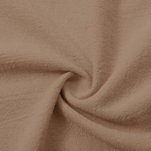 100 Percent Cotton Linen Shirts for Men Long Sleeve Button Down Shirt Hawaiian Beach Tops Lightweight Relaxed Fit3