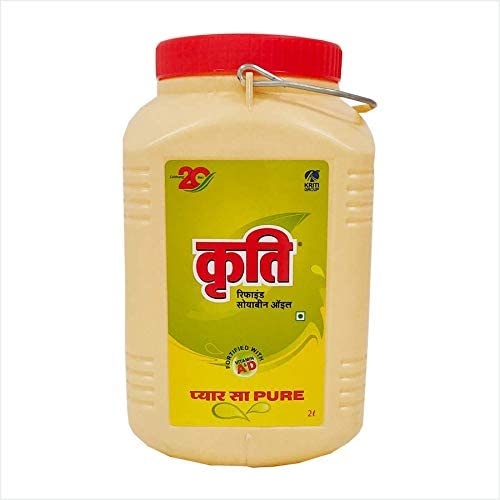 Kriti Refined Soybean Oil 2 LTR Sq. Jar Amazon.in Grocery