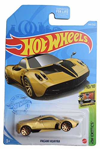 Hot Wheels Pagani Huayra Escala 1:64 Metal Dorado miniatura 1