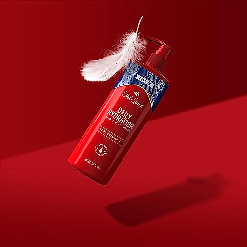 Old Spice Hand & Body Lotion for Men, Daily Hydration, 24/7 Hydration, 24/7 Replenishing Rich Moisture for Dry Skin, Lightweight Formula, Captain with Vitamin E Scent, 16 fl oz (Pack of 4) - image 4