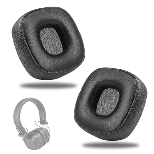 PacuM 2 Stück Kopfhörer Ohrpolster Kopfhörer Polster mit Schallisolierendem Memory-Schaum Ersatz Ohrpolster Headset 80 mm Ersatzpolster Ohrkissen Geräuschreduzierung für Marshall Major III Bluetooth