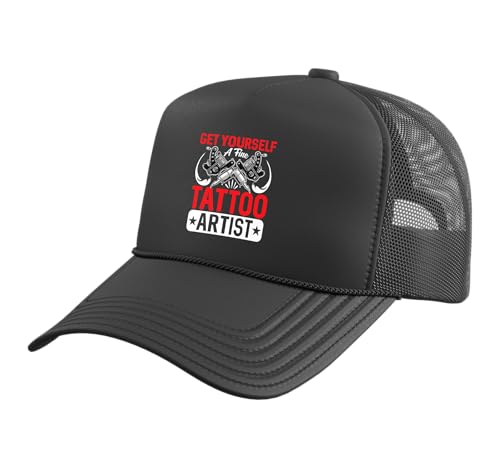Tattooist Design for Fine Tattoo Artist Trucker Hat with Adjustable