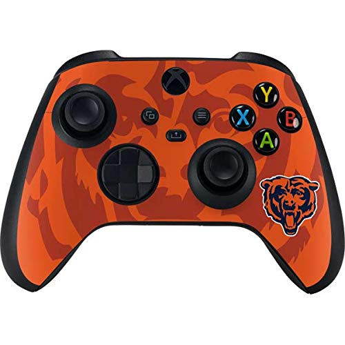 SkinitDecal Gaming Skin Compatible with Xbox Series X Controller - Officially Licensed NFL Chicago Bears Double Vision Design