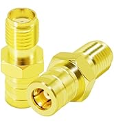 CNARIO SMA Female to SMB Female Connectors SMA Coax Adapter SMA Adapter Gold Plated SMA Female Ja...