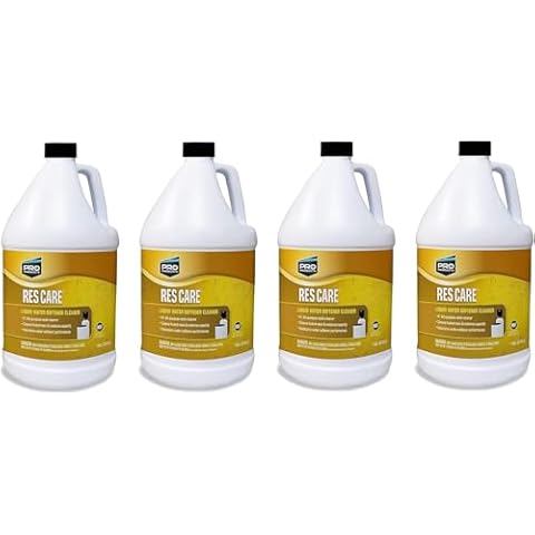 Pro Products ResCare RK02B All-Purpose Water Softener Cleaner Liquid Refill, 1 Gallon, 4 Pack, White,Yellow Cover