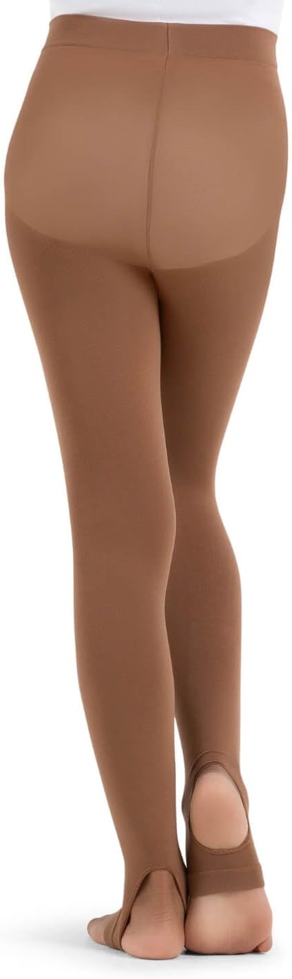 Soft Stirrup Tights with Self-Knit Waistband Child by Capezio