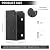 24 Pcs Deck Railing Brackets Connectors, U-Shaped Concealed Brackets for 2x4 Brackets (Actual 1 ½" x 3 ½") for Fence Railing Handrail Stair Wood Lumber Post with Screws, Black