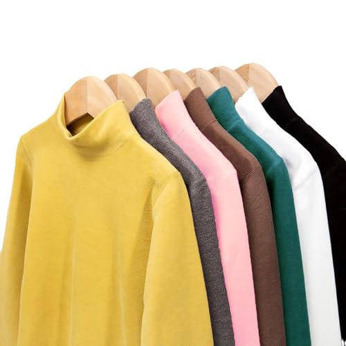 Toddler Turtleneck Tshirt Cotton Long Sleeve Shirt Unisex Boys Girls Tees Tops Mock Neck Blouse Fall Winter Clothes4