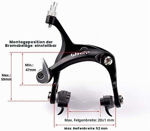 UPANBIKE Rennrad mit festem Gang, Aluminiumlegierung, Bremssattelbremse vorne und hinten