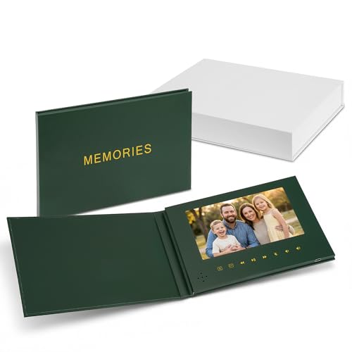 MEROCOLE Memories Video Book with Sound, 7 Inch Open-to-Play Video Album, 4GB Memory, Simple Offline...